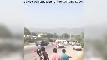 Pakistani crazy naked woman in the street