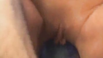 Brutally fisted and gigantic dildo fucked whore