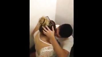 Busted Riding Dick In A Club Toilet