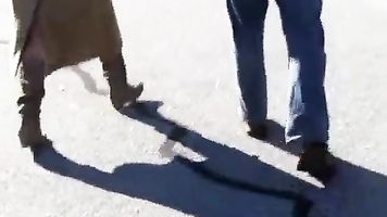 Slut wife fucks boyfriend in car and parking lot