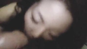 Korean girl gave blowjob