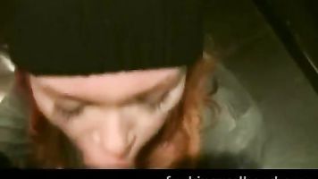 Amateur Russian Redhead babe fucked in public toilet