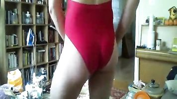 boy in hot one piece swimsuit