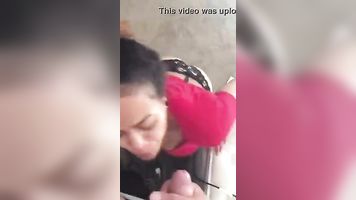 getting blowjob and cumming in her face