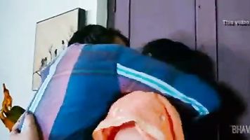 Indian desi Aunty calling neighbour boyfriend after husband went to office